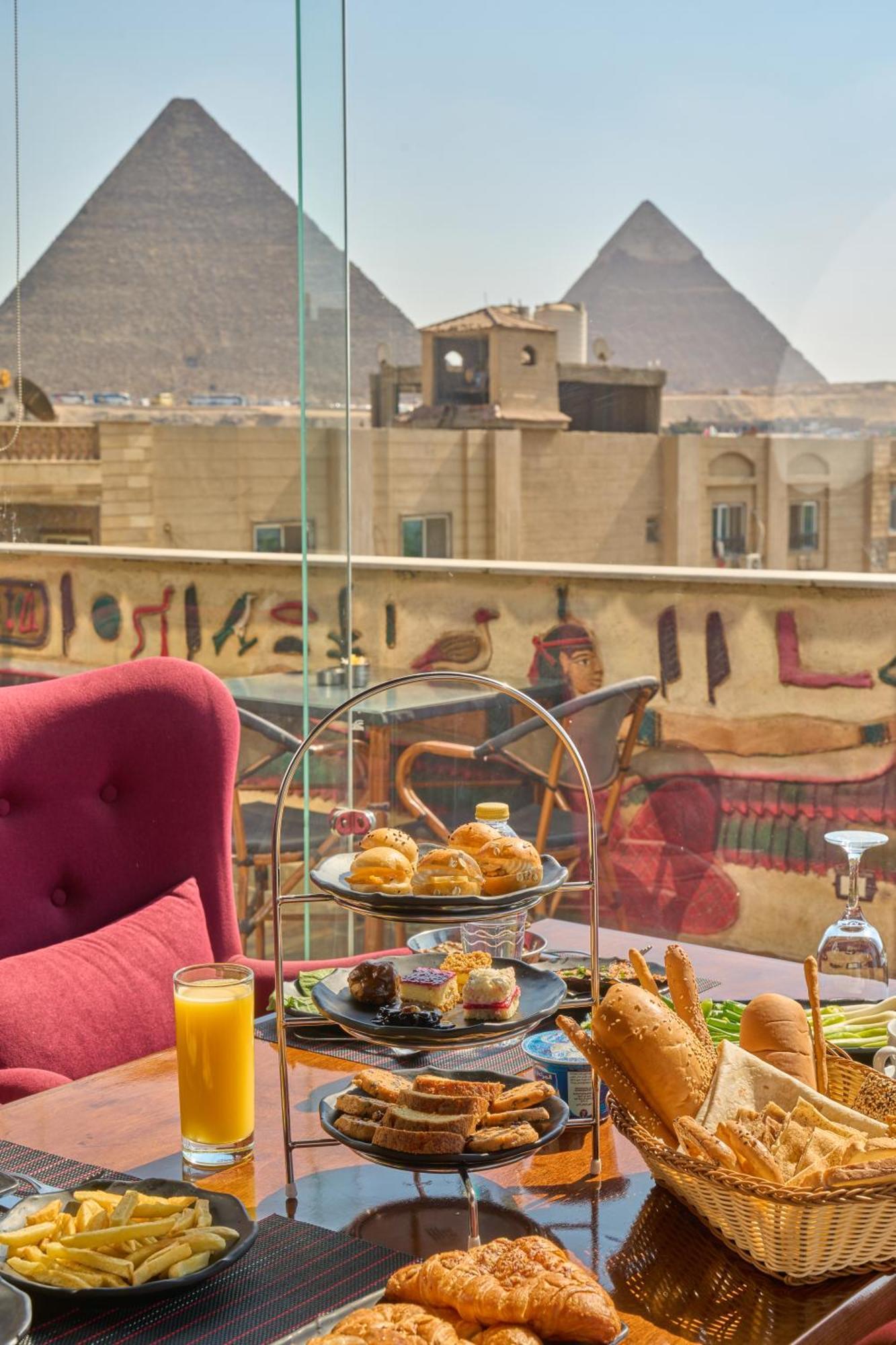 King Pyramids View Hotel Kafret el-Gabal Exterior foto