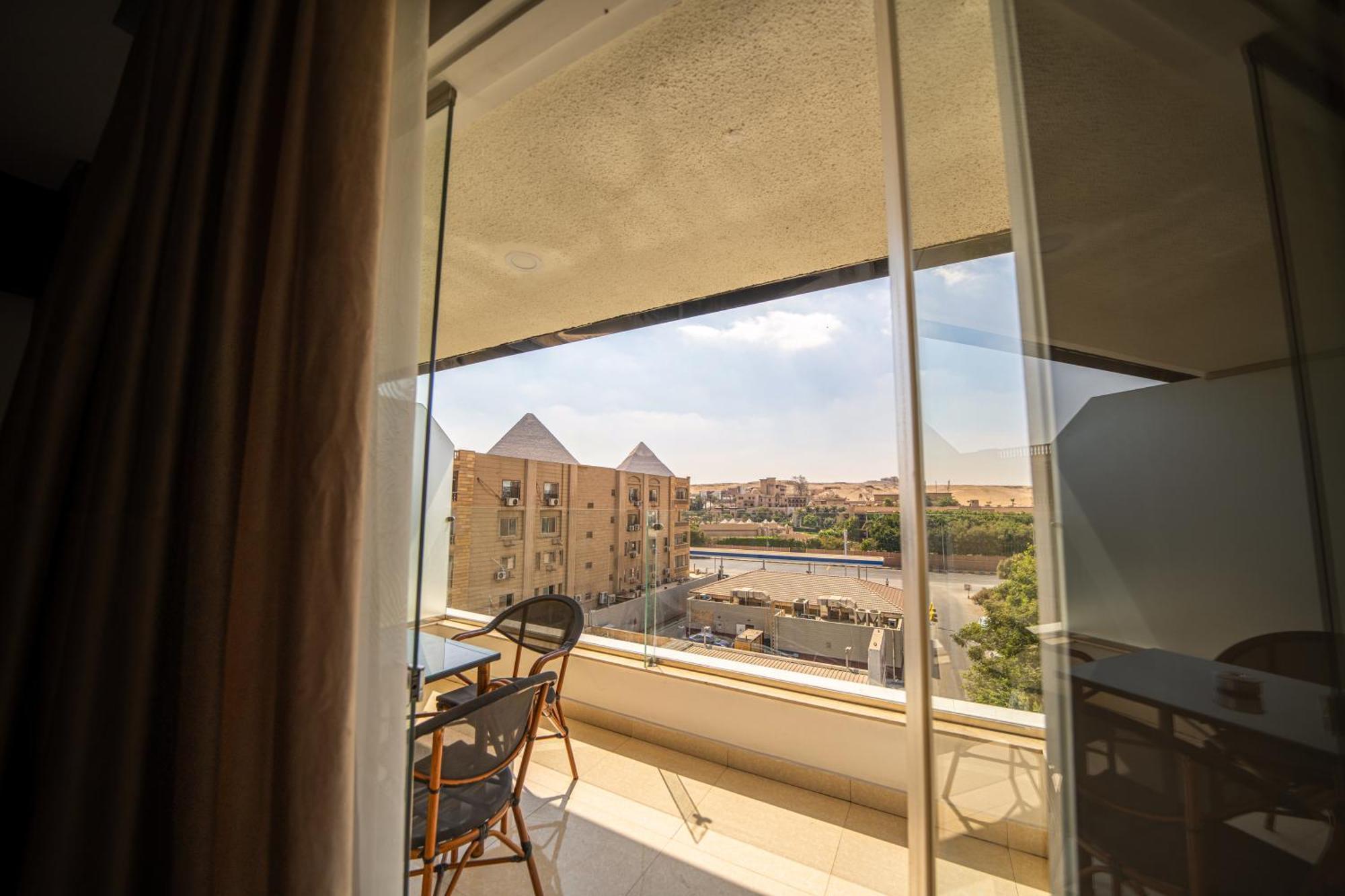 King Pyramids View Hotel Kafret el-Gabal Exterior foto