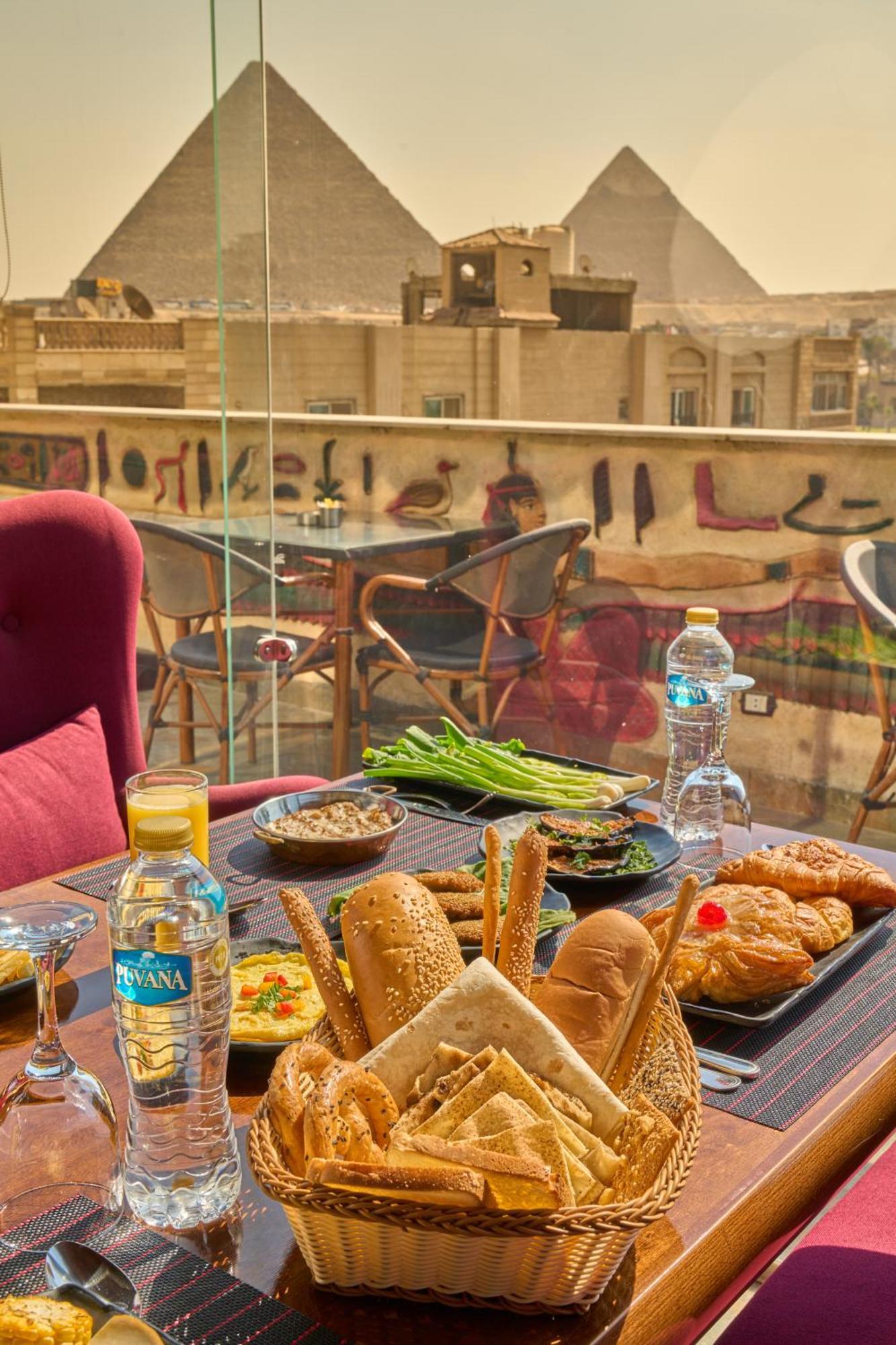 King Pyramids View Hotel Kafret el-Gabal Exterior foto